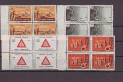 1969 Kalkınan Türkiye Konulu Sürekli Seri 4'lü Blok Mnh Lüks Tam Seri Pul