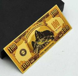 Altın Varak 100 Dolar, Dünyanın yedi Harikası serisi, Machu Picchu-inka antik şehri, Koleksiyonluk