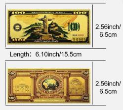 Altın Varak 100 Dolar, Dünyanın yedi Harikası serisi, Brazilya Kurtarıcı İsa, Koleksiyonluk