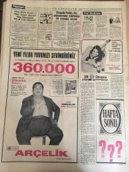 HÜRRİYET GAZETESİ 21 OCAK 1967 YIL :19 SAYI :6728--Rauf Denktaş Türkiye yi itham ediyor ----Belçika da esrar satan 4 Türk işçisi tevkif edildi----Hızlı gelen soğuk hava yavaş yavaş  gidiyor ---Mülkiye müfettişleri ve  savcılık dün Nasır 'ların  ifadesini aldı ---Mahsur kalan  teknisyenlerin  maaşı 300 lira ---Belediye  personelinin avans işi için bir heyet Ankara ya  gidiyor ---Kanada Polisi ,din  adamlarının sakladığı 55 çocuğu arıyor --Takımımız  dün çalıştı --Fenerbahçeli futbolcular halter  çalışmasına başladı ---Göztepe bu sene şampiyon olamazsa  bir daha  olamaz ---İkinci Lig de Toto ya dahil 3 maç bugün oynanıyor ----Minik basketbolcular  için  sınıfta  kalmak  problemi yok ---Basketbol da Galatasaray Fenerbahçe Karşılaşacak ----Leyla Sayar Kanada ya kaçtı ---Yerli Filmde dişi James Bond Modası ---Bir Amerikan Firması Türkiye den  Boyacı Sandığı Almak İstiyor ---10. Doğumda  hasta olan kadın  kızakla  52 kilometre de ki  Bitlis e  naklediliyor ---