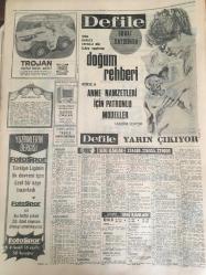HÜRRİYET GAZETESİ 24 OCAK 1967 YIL :19 SAYI :6731---Kendilerini kuyuya atan 7 kızın 6 sı öldü ---İran ,Pakistan Türk Dışişleri Bakanları Toplandılar --A.Demir Savcılıkta Verdi ---Panzer Çetesi ,Almanya da kötü yola sapan Türk kızlarına  aman vermiyor --Petrol Ofisi Sosyal İşler Müdürü :Ölümle Tehdit Ediyorum Dedi -- Almanya da ki işsiz Türklerin Durumlarına Çare  Aranıyor ---Dışişleri ,Çoruk un Sinir Buhranı Neticesi İntihar Ettiğini Açıkladı ---Bir işçi ,eşinin  yaptığı penisilin iğnesinden öldü ---Yüzene kezzap atılan  gelin dün emniyet tedbiri altında evlendi ---Düğünde aşka gelip silahını çeken baba oğlunu yaraladı ---Bize göre  yılın sporcusu : İsmail Akçay --Maratoncumuza geniş imkanlar sağlanmalıdır ---Toto Kupası Finalleri Perşembe Başlayacak ---Apak : Yusuf ve Şanlı  iyi intiba bıraktı ---Şampiyon Fenerbahçe Olacak ---Moskova da ki  modern resim sergisi kapatıldı ----Kağıt elbiseye talep o kadar fazla ki tek numune  bile kalmadı ---3 Milyon Liralık  Sergi ---