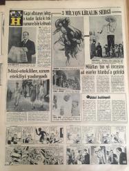 HÜRRİYET GAZETESİ 24 OCAK 1967 YIL :19 SAYI :6731---Kendilerini kuyuya atan 7 kızın 6 sı öldü ---İran ,Pakistan Türk Dışişleri Bakanları Toplandılar --A.Demir Savcılıkta Verdi ---Panzer Çetesi ,Almanya da kötü yola sapan Türk kızlarına  aman vermiyor --Petrol Ofisi Sosyal İşler Müdürü :Ölümle Tehdit Ediyorum Dedi -- Almanya da ki işsiz Türklerin Durumlarına Çare  Aranıyor ---Dışişleri ,Çoruk un Sinir Buhranı Neticesi İntihar Ettiğini Açıkladı ---Bir işçi ,eşinin  yaptığı penisilin iğnesinden öldü ---Yüzene kezzap atılan  gelin dün emniyet tedbiri altında evlendi ---Düğünde aşka gelip silahını çeken baba oğlunu yaraladı ---Bize göre  yılın sporcusu : İsmail Akçay --Maratoncumuza geniş imkanlar sağlanmalıdır ---Toto Kupası Finalleri Perşembe Başlayacak ---Apak : Yusuf ve Şanlı  iyi intiba bıraktı ---Şampiyon Fenerbahçe Olacak ---Moskova da ki  modern resim sergisi kapatıldı ----Kağıt elbiseye talep o kadar fazla ki tek numune  bile kalmadı ---3 Milyon Liralık  Sergi ---