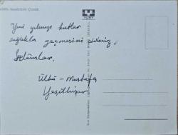 Köyde Çocuk Görselli Kartpostal, Arkası yazılı