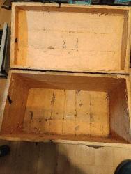 AVRUPA ÜRETİMİ ESKİ AHŞAP SANDIK