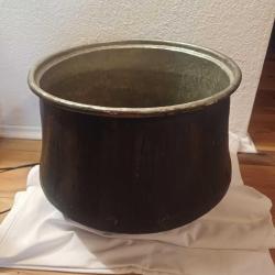 Antika Dev Bakır Kazan, Çap 41 cm