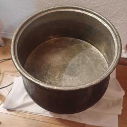 Antika Dev Bakır Kazan, Çap 41 cm