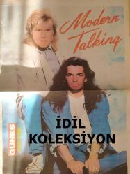 Güneş Gazetesi - Modern Talking Grubu Posteri - 41x58cm boyutunda - Satır... Satır... - Albümlerindeki Şarkıları - Thomas Anders - Kimliği - Kişiliği - Sevdikleri - Sevmedikleri - Dieter Bohlen - İn 100 Years - Brother Louie - Jet Airliner - Romantıc Warriors - Gazete tam değildir sadece poster kısmıdır - Tek Yaprak Arkalı Önlüdür
