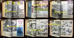MODERN SPOR DÜNYASI DERGİSİ,  1972 YILINDAN İLK 15 SAYISI ve Devir  HAFTALIK OLAYLAR DERGİSİ, 1972-1973 YILLARINDAN 5 SAYI - HEPSİ BİR CİLT İÇİNDE - PELE İSTANBUL'DA - 1972 GAZİ KOŞUSUNU AKKOR ''EKREM KURT'' İLE KAZANDI - FENERBAHÇE, GALATASARAY, BEŞİKTAŞ FUTBOL TAKIMLARIYLA İLGİLİ HABERLER - OTOMOBİL ve AT YARIŞLARI - CELAL SANDAL - HINCAL ULUÇ - CASSIUS CLAY - JACKIE STEWART, UÇAK İSKOÇYA'LI - GÜNDÜZ KILIÇ - 1972 EGE RALLY'Sİ - PIERRE LEVEGH - ALTIN ÇOCUK RIVERA - SELAHATTİN BEYAZIT - DEBBIE VAN KIEKBELT - JOE FRAZIER - BÜLENT GİZ - JIM JEFFIERS - DİDİ - KIRKPINAR NAZMİ UZUN - BÜYÜK BOKSÖR ROCKY MARCIANO - RIFAT ÇALIŞKAN - MÜLLER - GEORGE BEST - ELLEN TITTEL - EMERSON FITTIPALDI - DE LILLO ''MEZZOFONDO'YU KURTARALIM, ÖLÜM YARIŞI - BOTELLO GIULIO JULINHO - HEIDE ROSENDHAL - NETZER - MARK SPITZ - RUGGIRELLO - MARCEL CERDAN - GEORGIO ABRAMS - JOKEYLER ORHAN KANDUR ve KAZIM YILDIZ, SÜLEYMAN AKDI - GORDON BANKS - DIETRICH - SÜLEYMAN DEMİREL - HÜLYA KOÇYİĞİT - EKREM BORA - FATMA BELGEN