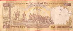 Hindistan Yabancı Kağıt Para orjinaldir 500 Rupi
