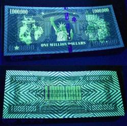 1.000.000 DOLAR - 1 MİLYON DOLAR - Neon Fosforlu Hatıra Para, Koleksiyonerler için