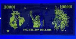 1.000.000 DOLAR - 1 MİLYON DOLAR - Neon Fosforlu Hatıra Para, Koleksiyonerler için