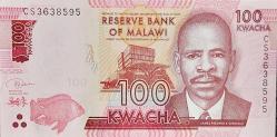 MALAVİ 100 Kwacha, 2020 ÇİL