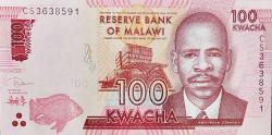 MALAVİ 100 Kwacha, 2020 ÇİL