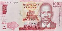 MALAVİ 100 Kwacha, 2020 ÇİL