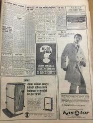 HÜRRİYET GAZETESİ 8 EKİM 1968 YIL :21 SAYI :7346---2 Bulgar ,Türk Polisini Ağır Yaralayıp Kaçtı ---Düğüne giden bir otomobil köprüden uçtu 8 kişi öldü ---Demirel buğday ithal edeceğini açıkladı ----Kıbrıs ta Genel Seçime Gidilmesi İhtimali Belirdi ---Asker Anne aşka geldi --31 İlin Valisi Değişti ,6 Vali Merkeze Alındı ---Otobüs almağa giden şoförler yorgunluktan turşuya döndü ---Silahlı bir kadın ,bir Meksika yolcu uçağını Küba ya  kaçırdı ---Şöhretler Konser Bürosu Yılın Dev Turnesini İftarla Sunar ---Anadolu dan bir Avrupa Takımı Çıkaracağım ----Michels Fenerbahçe ye en az 2 gol atacağız ---Olimpiyat ın akıbeti bugün belli olacak ---Bulgarlarla oynayacak Milli Takım kampa girdi ---Demiryolları üzüm ve incir  sevkinde pazarlığa başladı ---Güzel Alman kızı Kazdağı Avcılar Güzeli seçildi --Trafik Polisine Altın Düdük --Müslüman liderler İsrail e karşı Cihat ilanını istediler ---İrlanda da Katoliklerle Protestanlar Birbirine Girdi ---Eski ve yeni muhtar taraftarları çarpıştı 3 kişi öldü