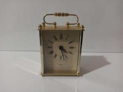 ESKİLERDEN METAL KASA QUARTZ MASA SAATİ