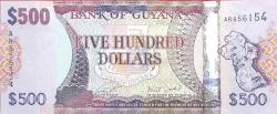Guyana 500 Dolar Çil kondüsyondadır Yabancı kağıt para