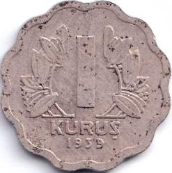 1939 PAPATYA 1 KURUŞ, ÇÇT (KAPSÜLDE)