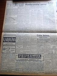 Vatan Gazetesi - 19 Kasım 1949 - Cumhurbaşkanı İsmet İnönü Ve Celal Bayar'a Suikast İhbarı Yeni Bir Safhada - Sadık Aldoğan'ın Masuniyeti Kaldırılmadı - Reşat Aydınlı Dün Millet Partisi'nden Ayrıldı -  Partileri Ve Vatandaşları İntibaha Çağırıyoruz - Türkiye Suriye Milli Maçı Yarın Oynanıyor - Amerikalı İktisatçı Max Thornburg Tahran'a Gidiyor - Geçmişte Bugün Yazan Feridun Fazıl Tülbentçi Yazı Dizisi - Pensativa Yazan Jesus Goytortua Santos Yazı Dizisi - Konferanslar Serisi - İşçi Sigortaları Hakkında Konferans - İran Şahı Amerikan Başkanı Truman'la Görüştü - Çin Komünistleri Şimdi De Birleşmiş Milletlere Girmek İstiyor - Atina Devlet Operası Baş Baletini Tatiana Varouiti - Amerika Cumhurbaşkanı Muavini Barkley Dün Evlendi - Türkiye Suriye Maçını Yönetecek Hakem Gamba Dün Geldi - Porsuk Barajı İnşaatı Tamamlandı - Ağrı Dağında Araştırmanın Dedikodusu Yazan Ali Saraçoğlu - Radyo Konseri Ve Mozart Gecesi - Royal Yazı Makinesi - Otokar - İstanbul Ankara Radyosu Programı