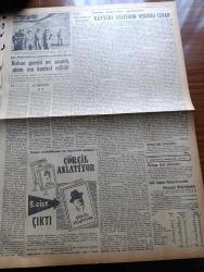 Vatan Gazetesi - 19 Kasım 1949 - Cumhurbaşkanı İsmet İnönü Ve Celal Bayar'a Suikast İhbarı Yeni Bir Safhada - Sadık Aldoğan'ın Masuniyeti Kaldırılmadı - Reşat Aydınlı Dün Millet Partisi'nden Ayrıldı -  Partileri Ve Vatandaşları İntibaha Çağırıyoruz - Türkiye Suriye Milli Maçı Yarın Oynanıyor - Amerikalı İktisatçı Max Thornburg Tahran'a Gidiyor - Geçmişte Bugün Yazan Feridun Fazıl Tülbentçi Yazı Dizisi - Pensativa Yazan Jesus Goytortua Santos Yazı Dizisi - Konferanslar Serisi - İşçi Sigortaları Hakkında Konferans - İran Şahı Amerikan Başkanı Truman'la Görüştü - Çin Komünistleri Şimdi De Birleşmiş Milletlere Girmek İstiyor - Atina Devlet Operası Baş Baletini Tatiana Varouiti - Amerika Cumhurbaşkanı Muavini Barkley Dün Evlendi - Türkiye Suriye Maçını Yönetecek Hakem Gamba Dün Geldi - Porsuk Barajı İnşaatı Tamamlandı - Ağrı Dağında Araştırmanın Dedikodusu Yazan Ali Saraçoğlu - Radyo Konseri Ve Mozart Gecesi - Royal Yazı Makinesi - Otokar - İstanbul Ankara Radyosu Programı