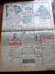 Vatan Gazetesi - 19 Kasım 1949 - Cumhurbaşkanı İsmet İnönü Ve Celal Bayar'a Suikast İhbarı Yeni Bir Safhada - Sadık Aldoğan'ın Masuniyeti Kaldırılmadı - Reşat Aydınlı Dün Millet Partisi'nden Ayrıldı -  Partileri Ve Vatandaşları İntibaha Çağırıyoruz - Türkiye Suriye Milli Maçı Yarın Oynanıyor - Amerikalı İktisatçı Max Thornburg Tahran'a Gidiyor - Geçmişte Bugün Yazan Feridun Fazıl Tülbentçi Yazı Dizisi - Pensativa Yazan Jesus Goytortua Santos Yazı Dizisi - Konferanslar Serisi - İşçi Sigortaları Hakkında Konferans - İran Şahı Amerikan Başkanı Truman'la Görüştü - Çin Komünistleri Şimdi De Birleşmiş Milletlere Girmek İstiyor - Atina Devlet Operası Baş Baletini Tatiana Varouiti - Amerika Cumhurbaşkanı Muavini Barkley Dün Evlendi - Türkiye Suriye Maçını Yönetecek Hakem Gamba Dün Geldi - Porsuk Barajı İnşaatı Tamamlandı - Ağrı Dağında Araştırmanın Dedikodusu Yazan Ali Saraçoğlu - Radyo Konseri Ve Mozart Gecesi - Royal Yazı Makinesi - Otokar - İstanbul Ankara Radyosu Programı