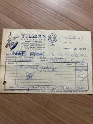 MUHTELİF KIRTASİYE FOTOKOPİ FATURASI - 12 EKİM 1988 - YILMAZ KIRTASİYE - AHMET R.AKGÜN - BEYOĞLU, İSTANBUL - OSMAN FAHİR SEDEN, O.F.S. PRODÜKSİYON - BEYOĞLU, İSTANBUL - ISLAK İMZALI, KAŞELİ - 14 x 20 cm EBATLI ORİJİNAL FATURA - TÜRK SİNEMA - FİLM TARİHİ