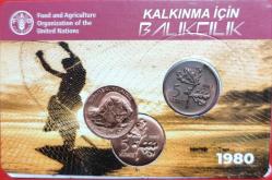 1980 Kalkınma için Bakıkçılık Fao 5 Kuruş Hatıra Para