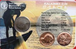 1980 Kalkınma için Bakıkçılık Fao 5 Kuruş Hatıra Para