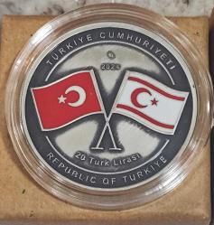 KIBRIS BARIŞ HAREKÂTI’ NIN 50. YIL DÖNÜMÜ OKSİDE GÜMÜŞ  (SERTİFİKALI) ÇİL