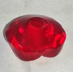 18371-KIRMIZI RENK KRİSTAL MURANO CAM GÜL OBJE**ÇAPI 4.7 CM YÜKSEKLİK 2,8 CM DELİK ÇAPI 1,1 CM**ADET FİYATIDIR**