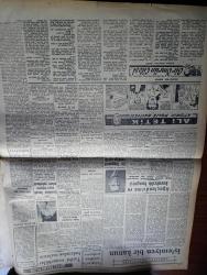 Halkçı Gazetesi - 27 Temmuz 1955 - Suriye Hududunda Hadise Çıktı - Üçlü Konferansın Tehirine Dair İngiltere Yunan Teklifini Reddetti - Sabık Mısır Kralı Faruk Dün Paris'te Bir Basın Toplantısı Yaptı - Üçüncü Ölüm Yıldönümünde Arjantin Cumhurbaşkanının Eşi Eva Peron İçin Tören - İzmir Çeşme'de Leyleklerle Kartallar Çarpışıyor - Suriye Sınırında Kanlı Çarpışmalarda Bir Erimiz Şehit Düştü - Tarım Bakanı Nedim Ökmen Dün Radyoda Konuştu - Ali Tetik Atomik Polis Hafiyesi Çizgi Roman - Bir Ömrün Çilesi Nakleden Selami İzzet Sedes Yazı Dizisi - Tarihi Mezarlıklar Bakımdan Mahrum - Otomobil Plakaları Değiştiriliyor - Silviya Halkçı'nın Resimli Romanı - Zonguldak'ta Kan Bankası Kuruluyor - Siyah Süvari Yazan Valentine Williams Yazı Dizisi - Hüseyin Cahit Yalçın'ın 50 Yıllık Hatıraları Atatürk Devri Yazan Hüseyin Cahit Yalçın Yazı Dizisi - Çocuk Köşesi - Büyük Türk Efsanesi Kan Turalı - Tenis Kulübü Başkanı Nedeni Berk - Vefa Takımı Yeni Sezonu Bir Basın Toplantısıyla Açtı - Boks