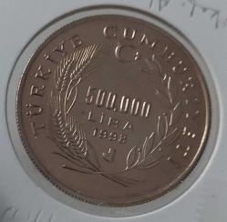 1998 BAKIR-NİKEL ALAŞIMI 500.000 LİRA ATATÜRK PATİNALI 2 EURO İBARELİ DARPHANE BASKISI ORİJİNALDİR RRR1A2 ÇİL ÇOK NADİRDİR