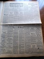Ulus Gazetesi - 4 Ocak 1950 - Amerikan Kongresini İlk Toplantısını Yaptı - Hüseyin Cahit Yalçın Köşe Yazısı - Meyve Ve Sebze Halinde Dün 16 Dükkan Yandı - Başbakan Şemsettin Günaltay Şişe Fabrikasını Gezdi - Bu Yılki Şeker İhtisali - Zorla Çalıştırılmak Alman İşçileri -  Beni Nasıl Unuttun Yazan Gwen Bristow Yazı - Toprak Mahsulleri Ofisinin Yemeklik Yağları Büyük Rağbet Gördü - Londra Olimpiyatları Filmi Oynatılmıyor - Amerikan Askeri Kuvvetleri Antil Denizinde Manevralar Yapacak - Zağrafyan Lisesi Basketbolcuları Geliyor - Kütle Psikolojisi Yazan Profesör Doktor Yavuz Abadan - Çocuk Köşesi - Tarihi Hikaye Tekfurun Düğününde Kopan Kavga - Resimlerle Dünya Olayları - Açan Kamarası İnşaatı Bitiyor - Hikaye Gecenin Sırrı Yazan Jacques Andrie - Öküz Baş Çiviti - Taklit Sanatının Rekorunu Kıran Cevat Kurtuluş - Bulmaca - Ankara İstanbul Radyosu Programı - Reosil Öksürüğü Keser - Hazin Aşk Filmi Ulus Sinemasında - Sadık Aldoğan İtiraf Etti