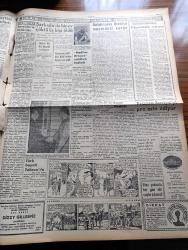 Ulus Gazetesi - 15 Nisan 1956 - Yorgun Menderes Yazan Hüseyin Cahit Yalçın Köşe Yazısı - Hürriyet Partisi Bir Tebliğ Yayınladı - Adnan Menderes'in Çok Partili Rejime Tahammülü Kalmamıştır - Grekoromen Güreşleri Macarlarla 4 4 Berabere Kaldık - Galatasaray Brezilya Maçında Kavga - Monaco Sarayı Prens Rainier İle Grace Kelly Düğün Hazırlıklarına Başladı - Adliye Bakanı Hüseyin Avni Göktürk'ün Adliyede Tetkikleri - Kalkınma Törenleri Münasebetiyle Yazan Yakup Kadri Karaosmanoğlu Köşe Yazısı - Yeni Mezun 57 Yedek Subay Kore'ye Gidiyor - Kavaklıdere Tatlı Sert Şarabı - Birleşmiş Milletler Genel Sekreteri Hammadskjold Dün Kahire'den Gazze'ye Gitti - Osmaniye'de Üç Aydır Tapu Memuru Yok - Fransa Suriye'yi Protesto Ediyor - Silviya Sevimli Model Çizgi Roman - Baykara Altın Küre Çizgi Roman - İspanya'da Grev Yapan Elli Bin İşçinin İşlerine Son Veriliyor - Itır Kundura Mağazası - Vitapress Kombine Meyve Sıkma Makinesi - Me Ka Bebe Ve Küçükler Pazarı - Türk Hava Kurumu Paraşüt Kulesinde Atlayış