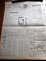 Ulus Gazetesi - 26 Eylül 1959 - İstanbul'da Dün Gece 11 Kişi Tevkif Edildi -  CHP Meclisi İsmet İnönü'nün Başkanlığında Toplandı - Yakup Kadri Karaosmanoğlu Köşe Yazısı - Bir Gece Önce Emniyete Götürülmüş Olan 17 CHP'li İle Gazeteci 13,5 Saat Adliyede Sorguya Çekildi - Doktor Fazıl Küçük'ün Demecine Göre Kıbrıs'ta Anlaşma İhtimali Artıyor - Ünlü Fotoğrafçı Donald S. Welles İle Bir Konuşma Konuşmayı Yapan Fikret Otyam  - Kruşçef Ve Ümit Dünyası Yazan Hıfzı Oğuz Bekata - Bütün Yönleri İle Kıbrıs Yazan Doğan Kasaroğlu - Ahmet Şükrü Esmer Köşe Yazısı - Piyale Makarnası - Fenerbahçe Kafile Başkanı İsmet Uluğ - Güreşçi Ahmet Bilek - Atatürk Kupası Basketbol Turnuvası Devam Ediyor - Paklar Çamaşır Tozu - At Yarışları Tahminleri - Spor Yazarları Derneği Yeni İdare Kurulu Üyeleri