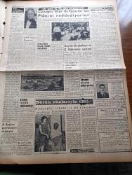 Ulus Gazetesi - 26 Eylül 1959 - İstanbul'da Dün Gece 11 Kişi Tevkif Edildi -  CHP Meclisi İsmet İnönü'nün Başkanlığında Toplandı - Yakup Kadri Karaosmanoğlu Köşe Yazısı - Bir Gece Önce Emniyete Götürülmüş Olan 17 CHP'li İle Gazeteci 13,5 Saat Adliyede Sorguya Çekildi - Doktor Fazıl Küçük'ün Demecine Göre Kıbrıs'ta Anlaşma İhtimali Artıyor - Ünlü Fotoğrafçı Donald S. Welles İle Bir Konuşma Konuşmayı Yapan Fikret Otyam  - Kruşçef Ve Ümit Dünyası Yazan Hıfzı Oğuz Bekata - Bütün Yönleri İle Kıbrıs Yazan Doğan Kasaroğlu - Ahmet Şükrü Esmer Köşe Yazısı - Piyale Makarnası - Fenerbahçe Kafile Başkanı İsmet Uluğ - Güreşçi Ahmet Bilek - Atatürk Kupası Basketbol Turnuvası Devam Ediyor - Paklar Çamaşır Tozu - At Yarışları Tahminleri - Spor Yazarları Derneği Yeni İdare Kurulu Üyeleri