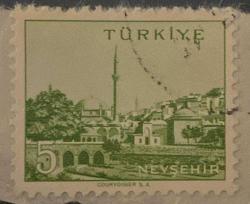 Mektup Zarfından Kesilmiş  / Postadan Geçmiş Pul Filateli - Damgalı - NEVŞEHİR, 5 PARA- Türkiye Cumhuriyeti - Turkish Stamp -NOSTALJİK DOĞUM GÜNÜ HEDİYESİ