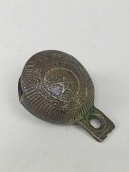 Antika Osmanlı Yazılı Bronz Çan - Zil