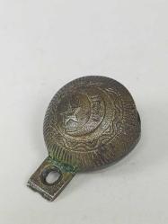 Antika Osmanlı Yazılı Bronz Çan - Zil