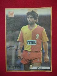 İlyas Türekçi, Galatasaray - Mini Poster - Güneş Gazetesi - 25x18 cm - Albümden Çıkma - Haliyle