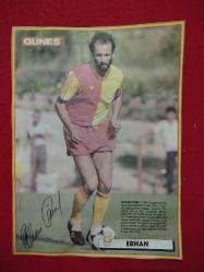 Erhan Önal, Galatasaray - Mini Poster - Güneş Gazetesi - 25x18 cm - Albümden Çıkma - Haliyle