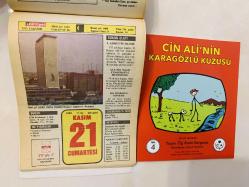 21 Kasım 1992 hediyelik orijinal Hürriyet takvim yaprağı (Cin Ali kitabı hediyeli:)
