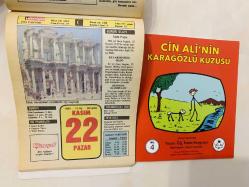 Efemera - 22 Kasım 1992 hediyelik orijinal Hürriyet takvim yaprağı (Cin Ali kitabı hediyeli:) - kitantik - kitaLog