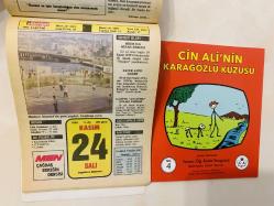 24 Kasım 1992 hediyelik orijinal Hürriyet takvim yaprağı (Cin Ali kitabı hediyeli:)