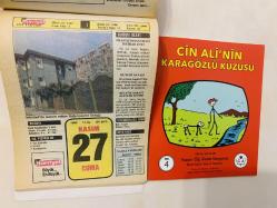 27 Kasım 1992 hediyelik orijinal Hürriyet takvim yaprağı (Cin Ali kitabı hediyeli:)
