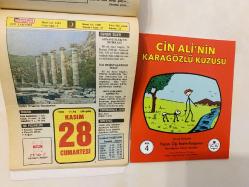 28 Kasım 1992 hediyelik orijinal Hürriyet takvim yaprağı (Cin Ali kitabı hediyeli:)
