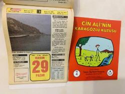 29 Kasım 1992 hediyelik orijinal Hürriyet takvim yaprağı (Cin Ali kitabı hediyeli:)