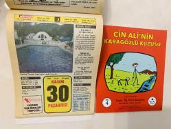 30 Kasım 1992 hediyelik orijinal Hürriyet takvim yaprağı (Cin Ali kitabı hediyeli:)
