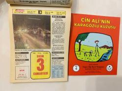 3 Ekim 1992 hediyelik orijinal Hürriyet takvim yaprağı (Cin Ali kitabı hediyeli:)