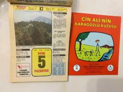 5 Ekim 1992 hediyelik orijinal Hürriyet takvim yaprağı (Cin Ali kitabı hediyeli:)